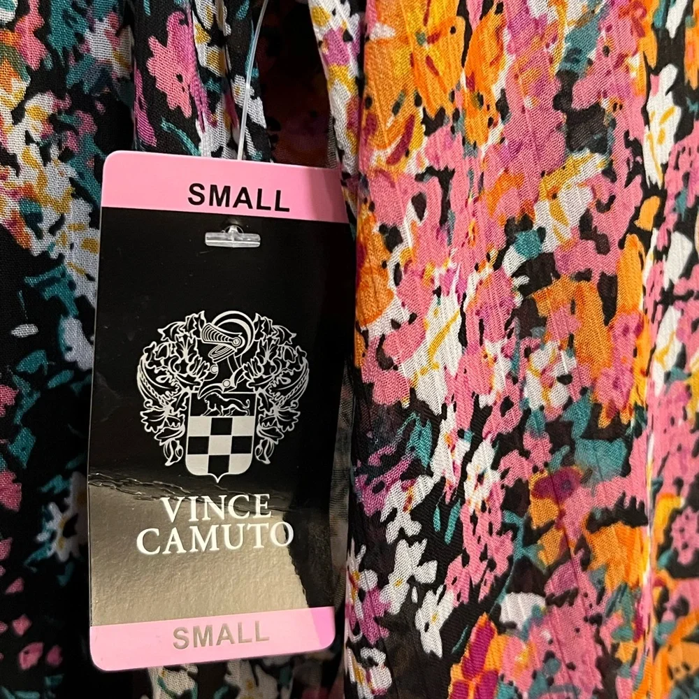 Vince Camuto Women's Floral 3 tiered dress flowy boho size small- Multicolor - Picture 2 of 7